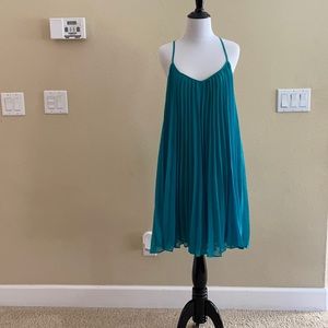BCBG Max Azria turquoise summer chiffon dress!